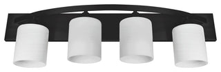 Nuk3y Modern Bathroom Vanity Light Fixture, Matte Black, 4 Lights