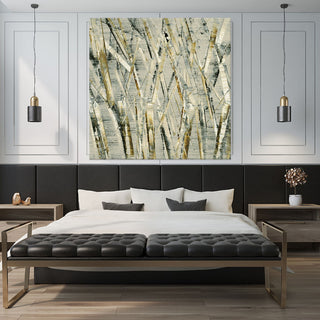 "Birches V" Fine Art Giant Canvas Print, 54"x54"