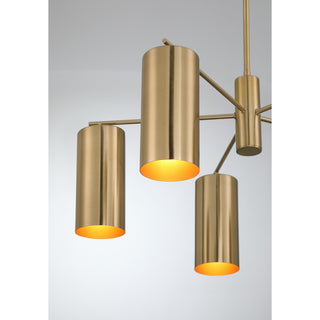 Lio 5-Light Chandelier, Noble Brass by Breegan Jane