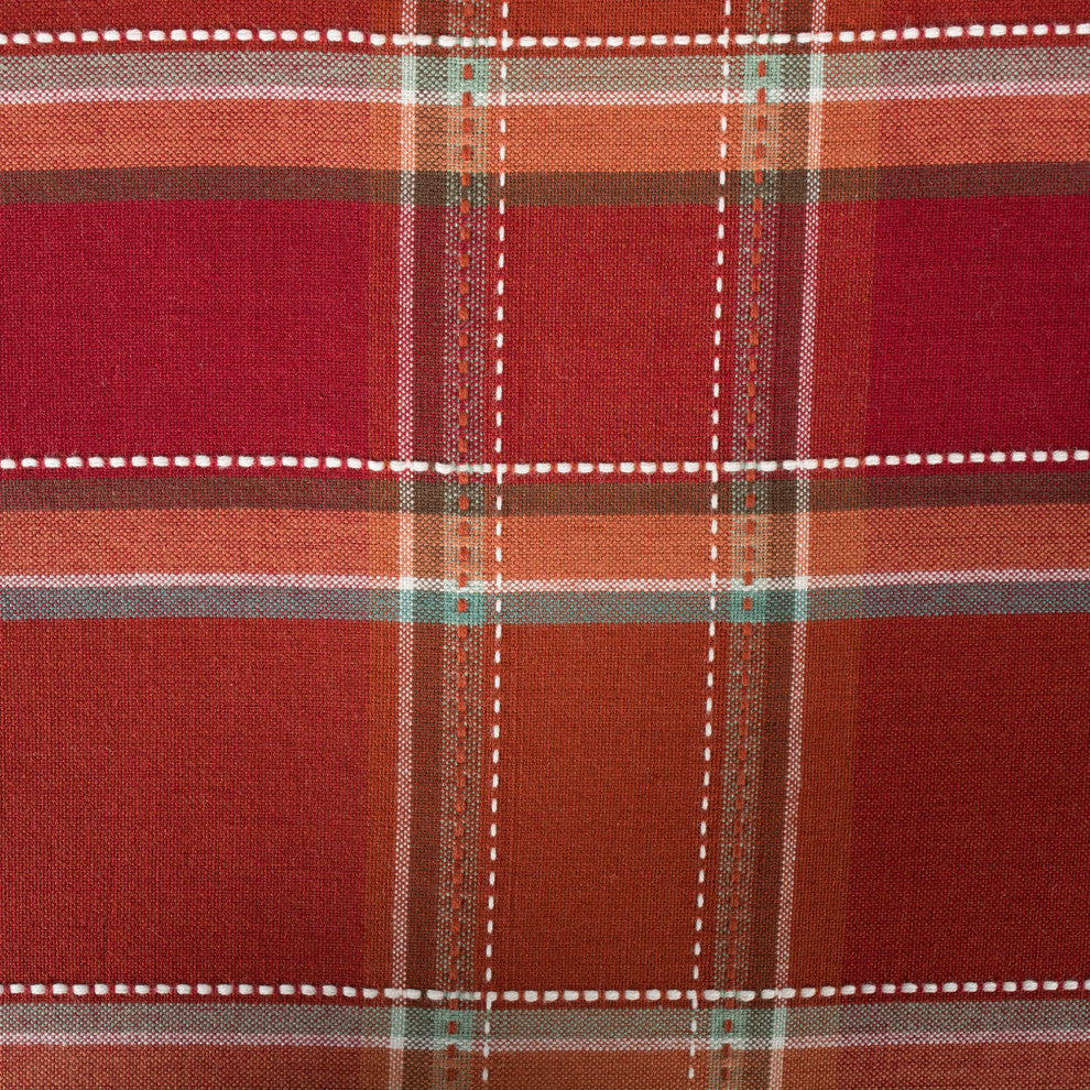 Autumn Spice Plaid Tablecloth 52"x52"