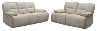 Spartacus Haze Power Reclining Sofa and Loveseat