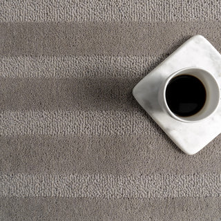 Vestry Striped Wool Area Rug, Bark 9' x 12'