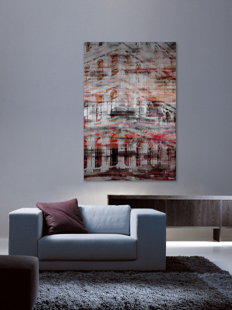 "Red Arches" Print on Brushed Aluminum, 24"x36"