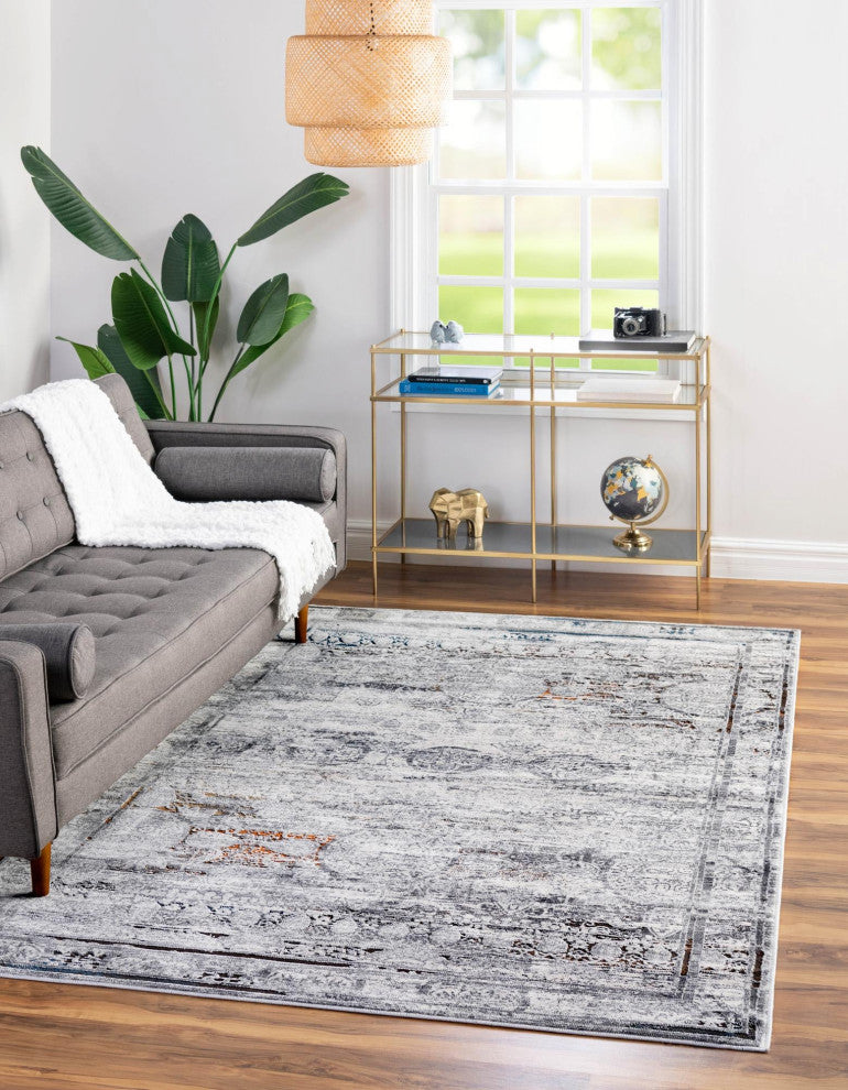Unique Loom Charlotte Finsbury Rug, Multi, 5'3x8'
