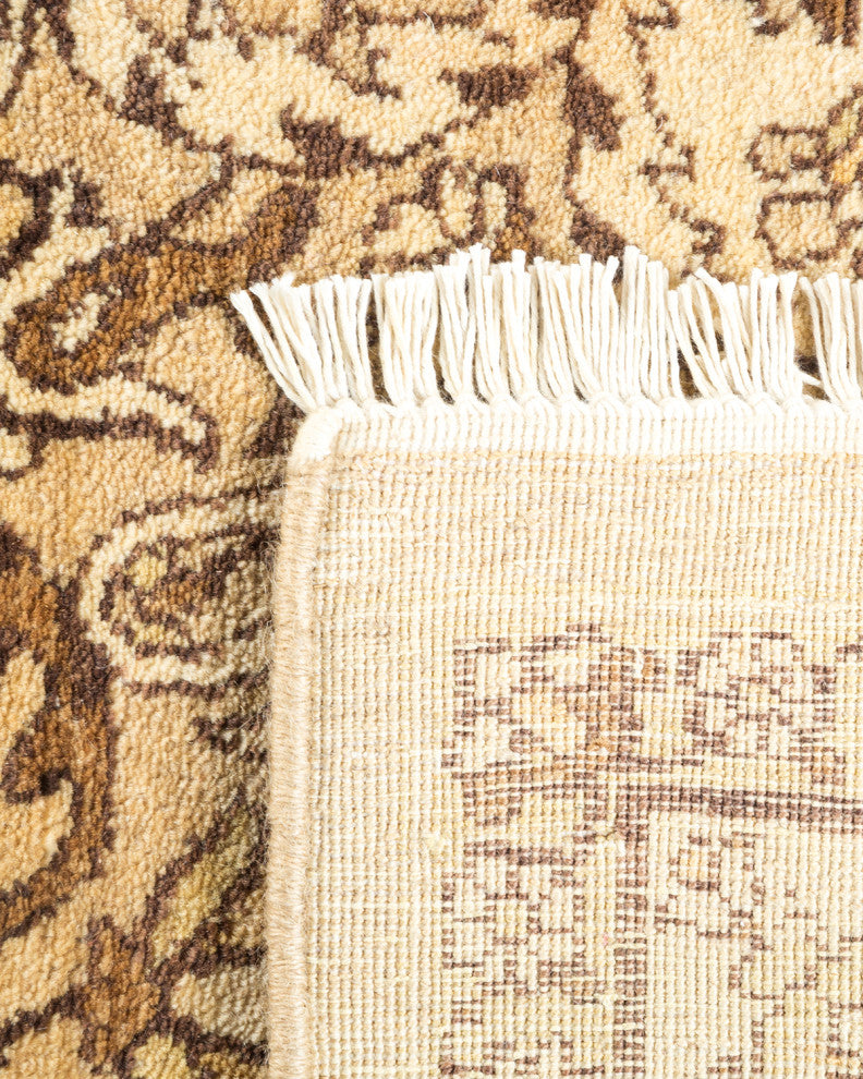 Mogul, One-of-a-Kind Hand-Knotted Area Rug Yellow, 4'3"x6'3"