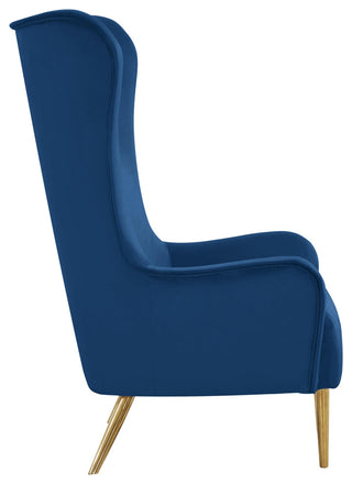 TOV Furniture Ethan Navy Velvet Tall Chair