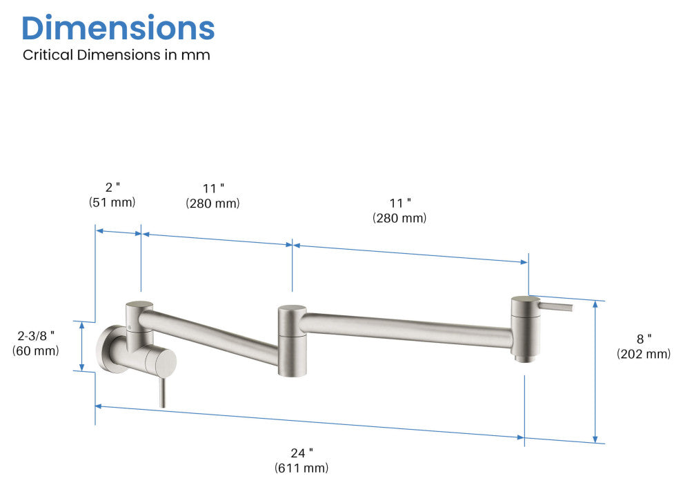 Circular Pot Filler, Brushed Nickel
