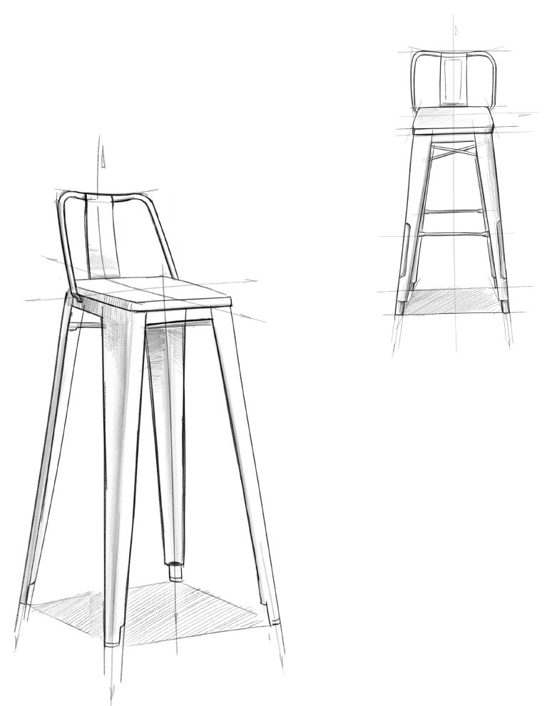Rayne 30 inch Metal / Wood Bar Stool (Set of 2)