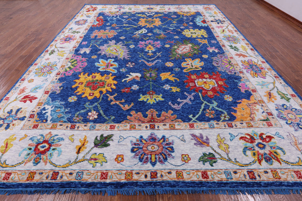 12' 0" X 14' 9" Turkish Oushak Handmade Wool Rug - Q16122