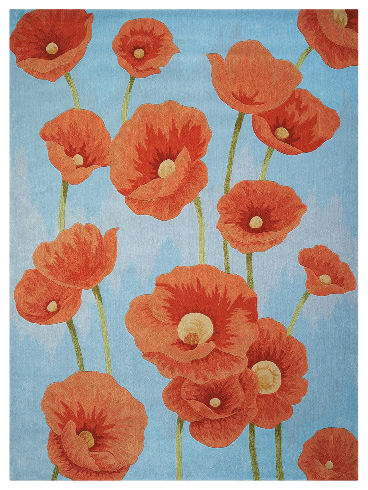Nourison Contour Blue Area Rug, 3'6"x5'6"