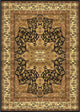 Home Dynamix Royalty Ursa Area Rug 7'8"x10'4", Border Black