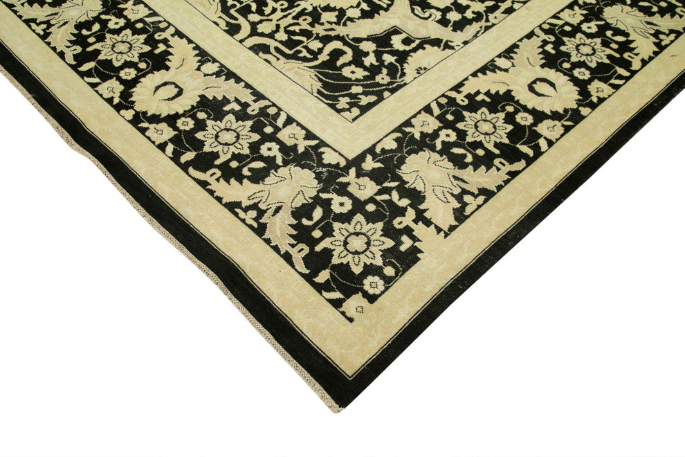 Rug N Carpet - Handwoven Oriental 9' 5" x 13' 3" Decorative Oushak Area Rug