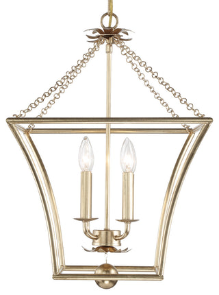 Broche Four Light Lantern in Antique Gold