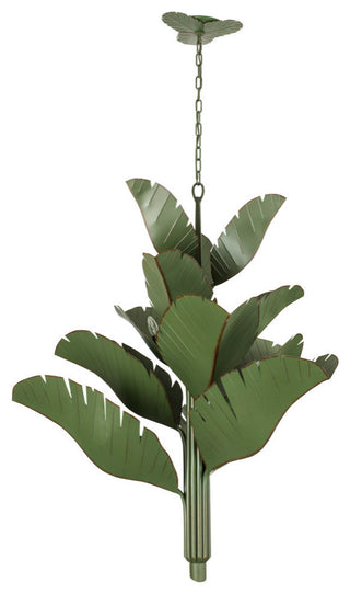 Banana Leaf 12-Lt  Chandelier - Banana Leaf