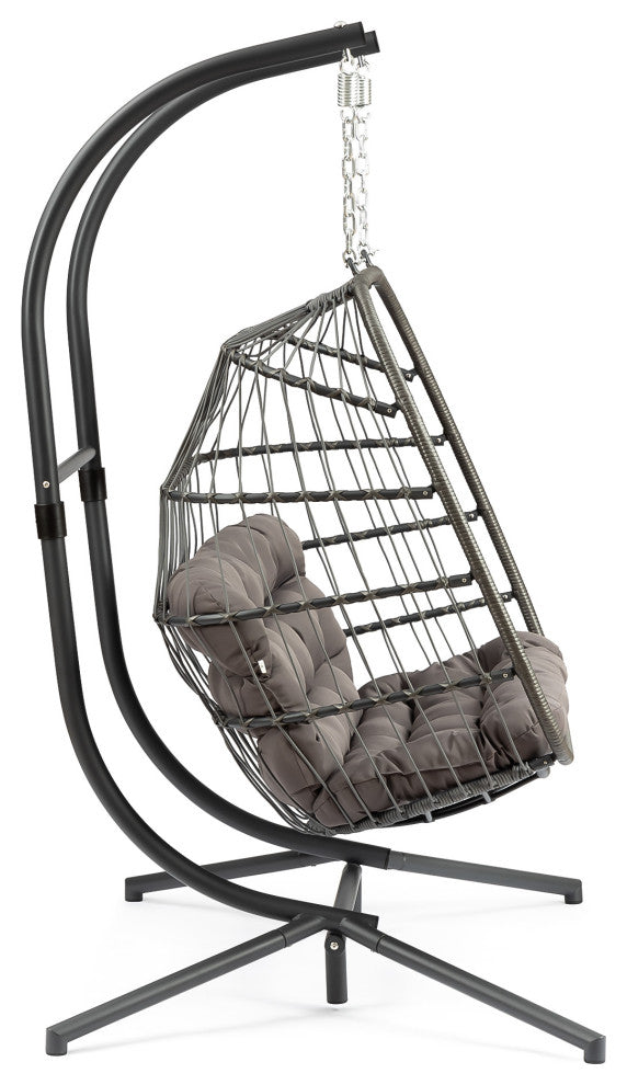 Outdoor Wicker X-Large Double Swing Chair Hanging Egg Chair With Cushion