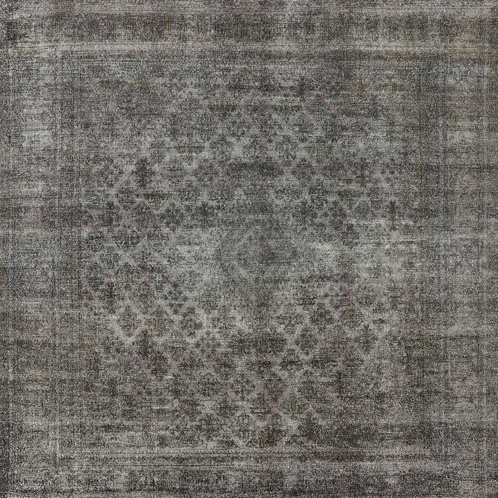 Ahgly Company Indoor Square Mid-Century Modern Area Rugs, 7' Square