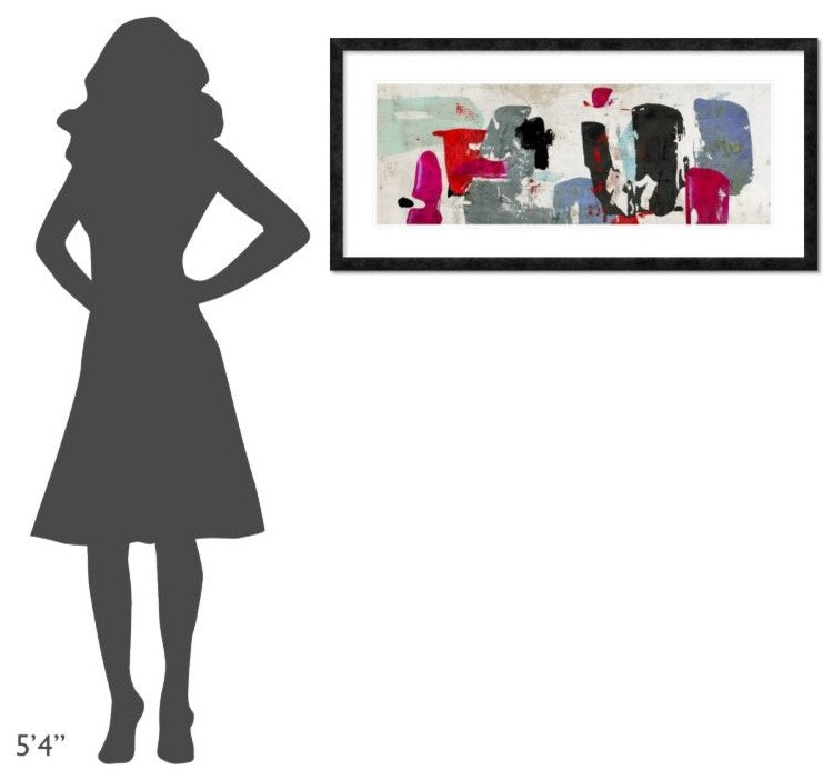 "Supersonic" Framed Digital Print by Anne Munson, 44x21"