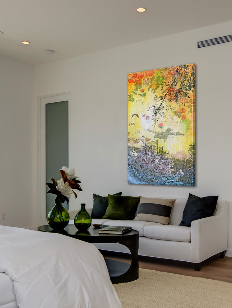 "Mechanique" Painting Print on Canvas by Tracy Silva Barbosa