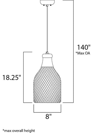 Maxim Lighting Plumette 3-Light Pendant, Gold Leaf, 12163GL