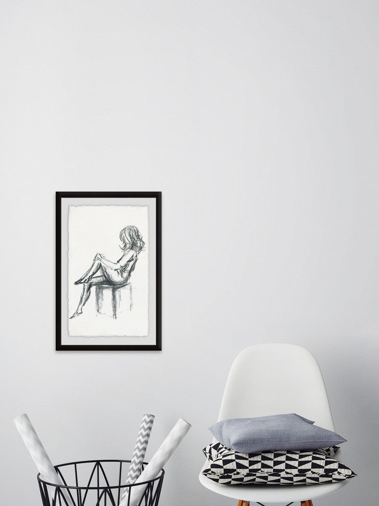 "Getting Ready II" Framed Painting Print, 12"x18"