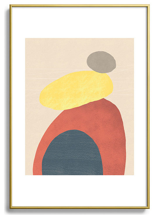 Sewzinski Meditate Metal Framed Art Print