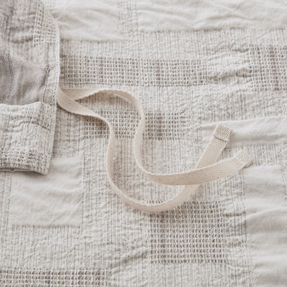 INK+IVY 3 Piece Cotton Jacquard Duvet Set