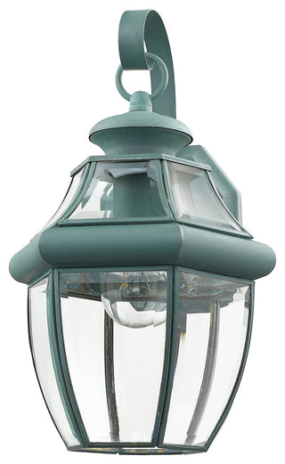 Monterey Outdoor Wall Lantern, Verdigris