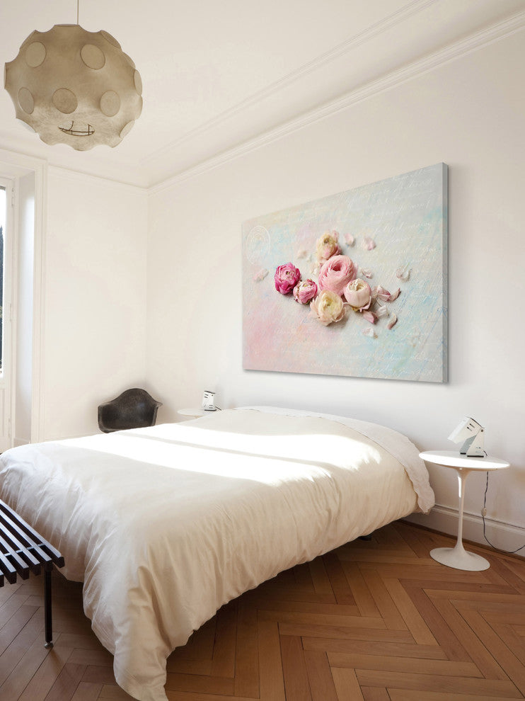 Marmont Hill, "Ranunculus Petals" by Sylvia Cook Print on Wrapped Canvas, 18x12