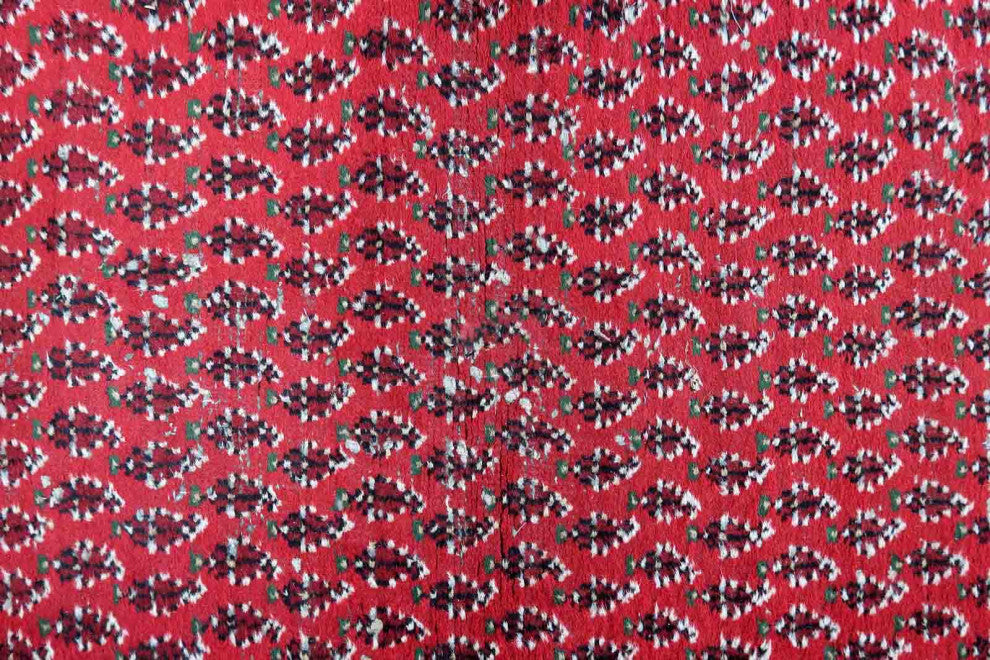 Handmade Vintage Indian Seraband Rug 3'x5.1', 93cmx158cm, 1970s