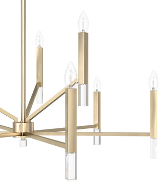 Hunter Sunjai Alturas Gold 9 Light 2-Tier Chandelier Light