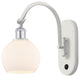 Innovations 518-1W-WPC-G121-6-LED 1-Light Sconce, White and Polished Chrome