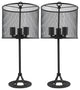 Pullman Industrial Table Lamps, Charcoal Grey, Set of 2