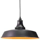 Vaxcel Lighting T0373 Dorado 1 Light 15"W Outdoor Pendant - Dark Bronze, Inner