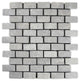 12x12 mesh pebble mosaic, light grey stone tile for walls, floors