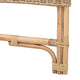 Modern Bohemian Natural Rattan Queen Size Standalone Headboard