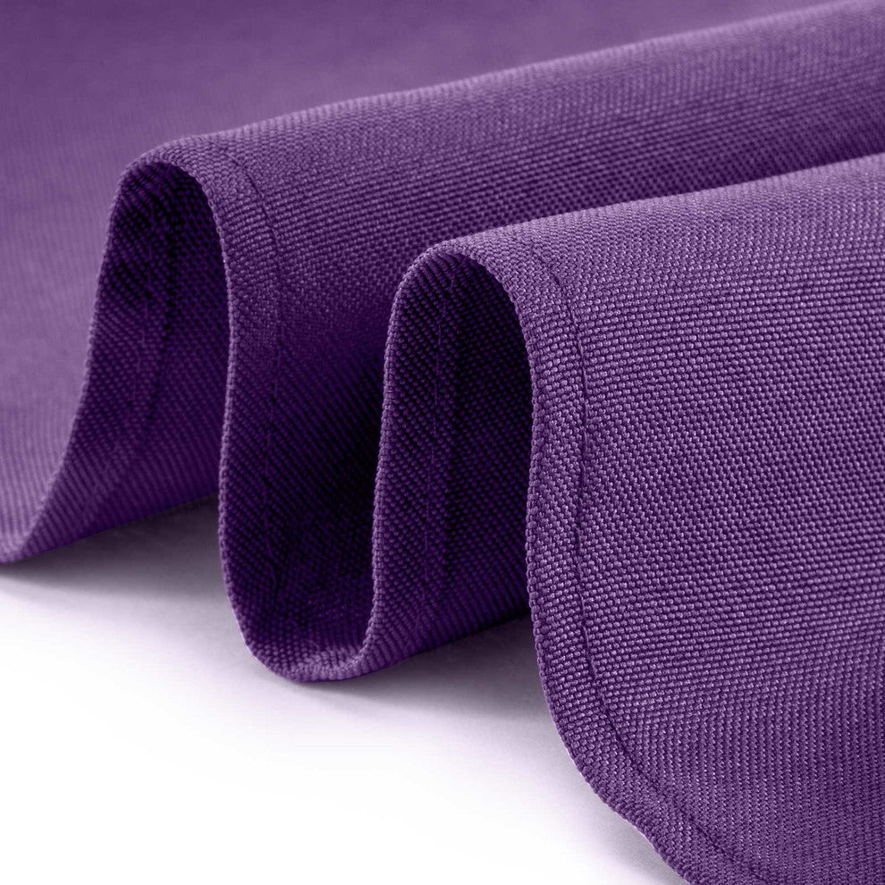 1 Dozen 17" Cloth Dinner Table Napkins for Weddings - Polyester Fabric Purple