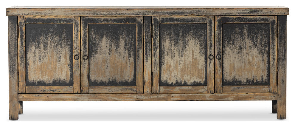 Hitchens Media Console-Worn Black