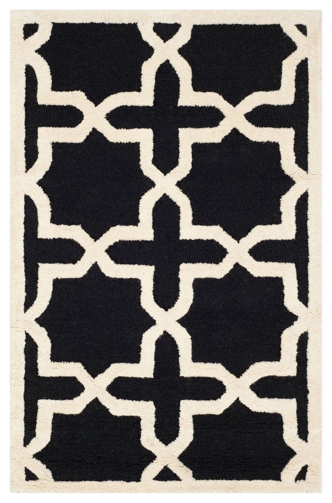 Safavieh Cambridge CAM125E 4' Square Black Rug