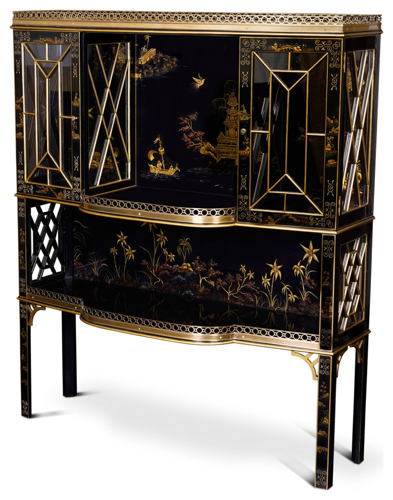 Chinoiserie Bar Cabinet