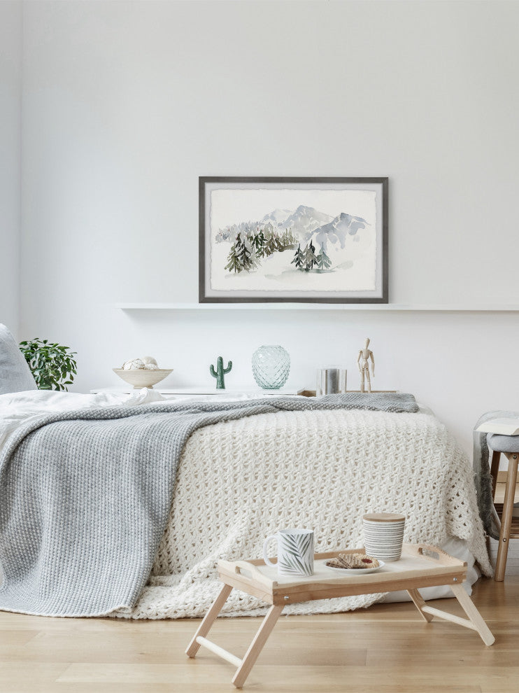 "I Like the Winter Silence" Framed Painting Print, 24x16