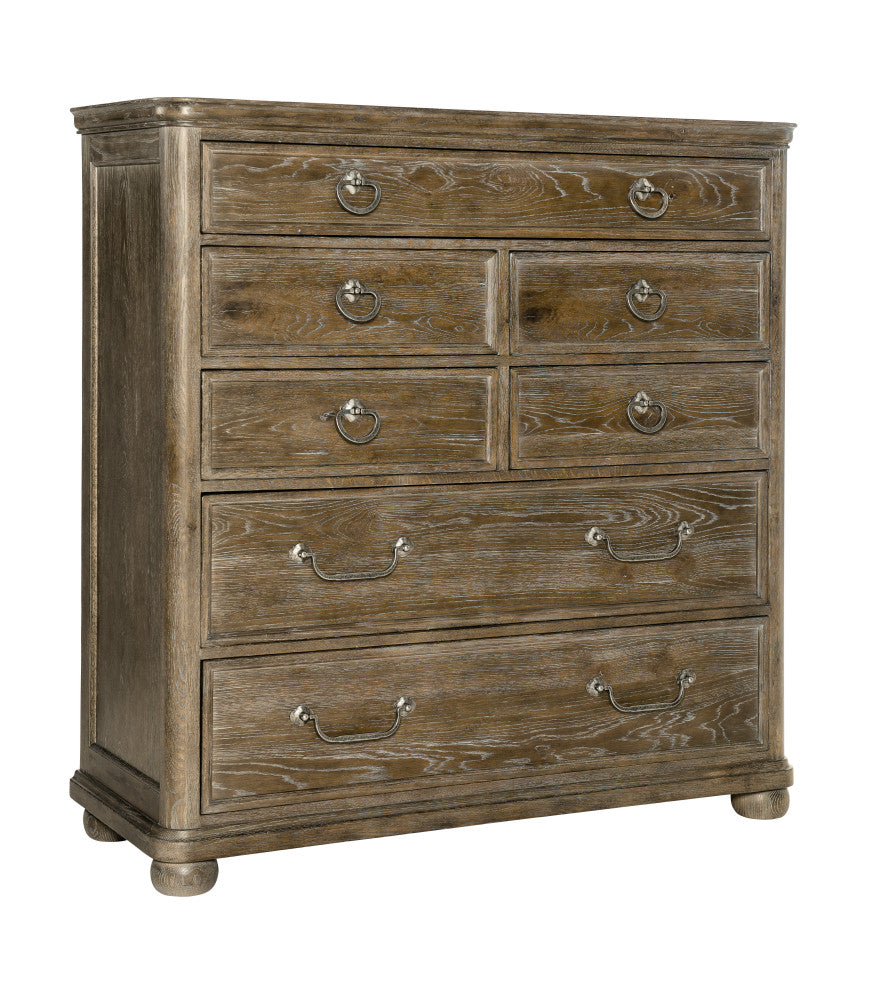 Bernhardt Rustic Patina Drawer Chest, Peppercorn Finish