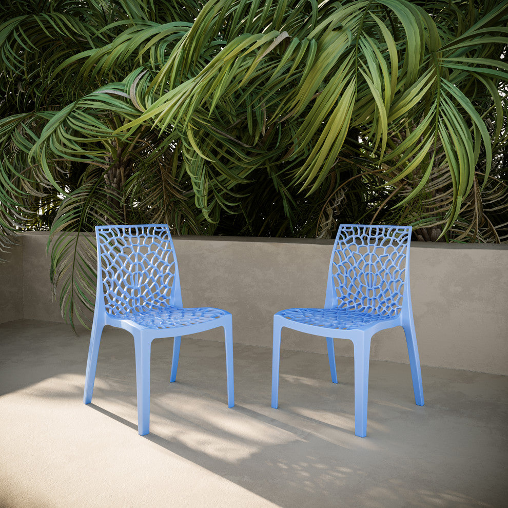 Karissa Weatherproof Chair, Set of 2, Blue