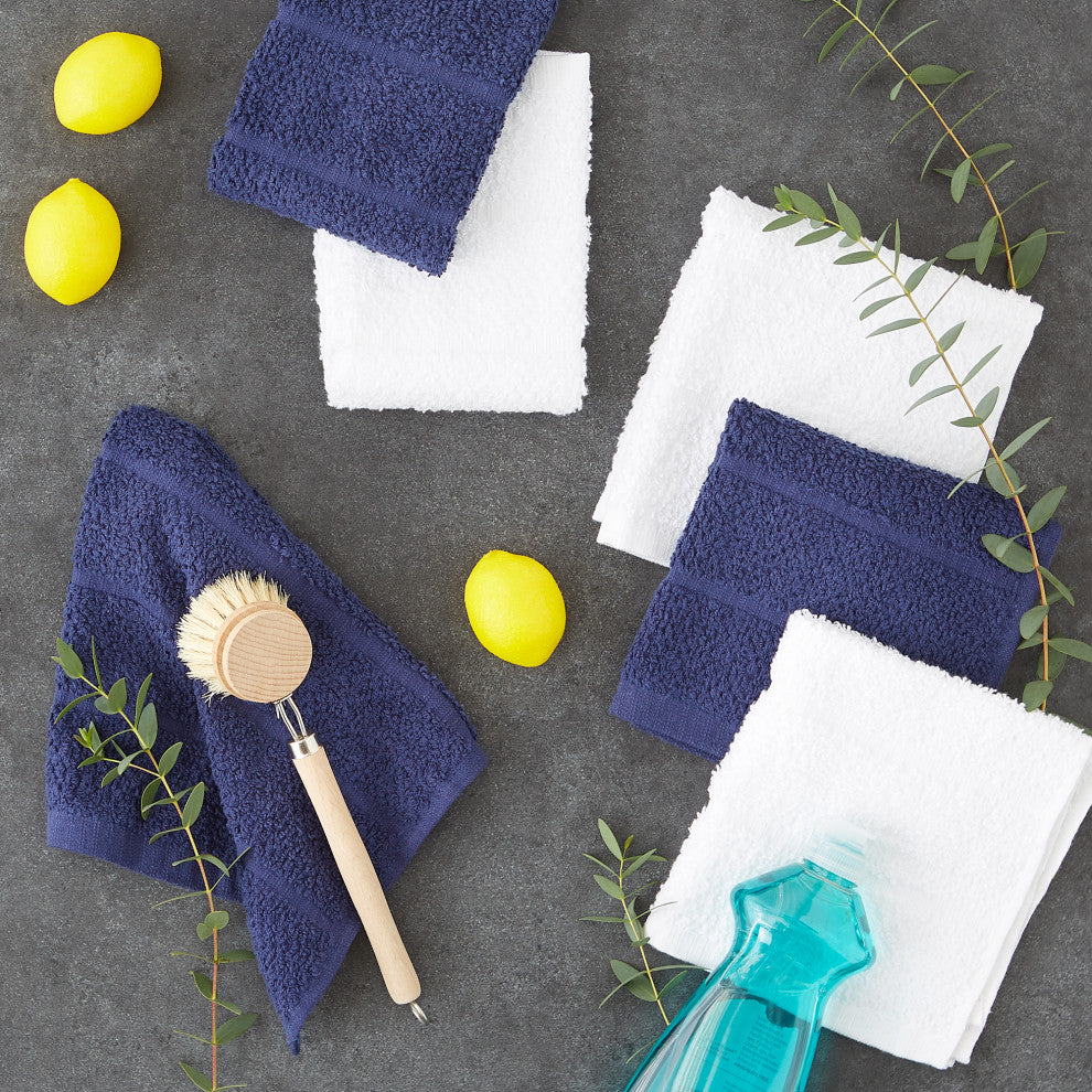 Nautical Blue Basic Chef Terry Dishcloth (Set of 6)