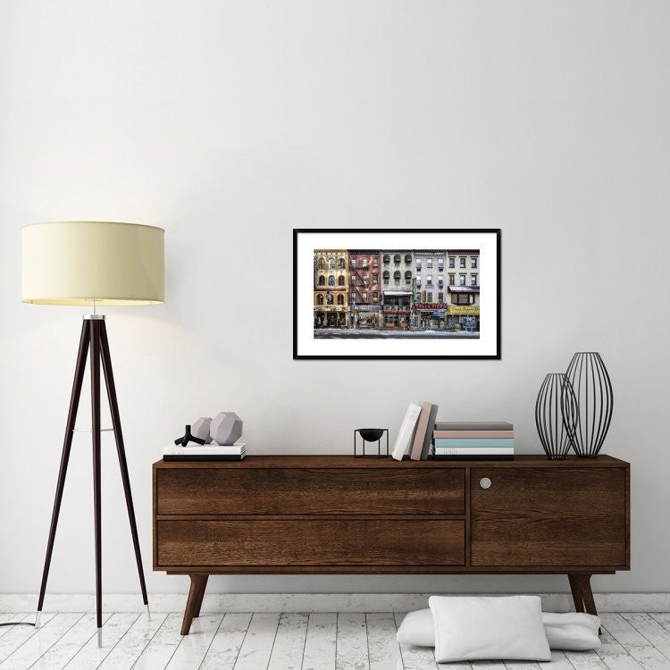 "A Cold Day In Ny" Framed Digital Print by Peter Pfeiffer, 38x24"
