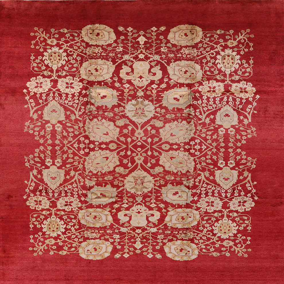 Ahgly Company Indoor Square Mid-Century Modern Area Rugs, 8' Square