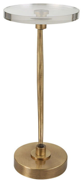 Uttermost 25227 Waveney 12" Diameter Crystal Top - Brass