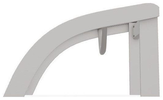 Adirondack Sling Outdoor Ottoman, Brooks/Warm Gray