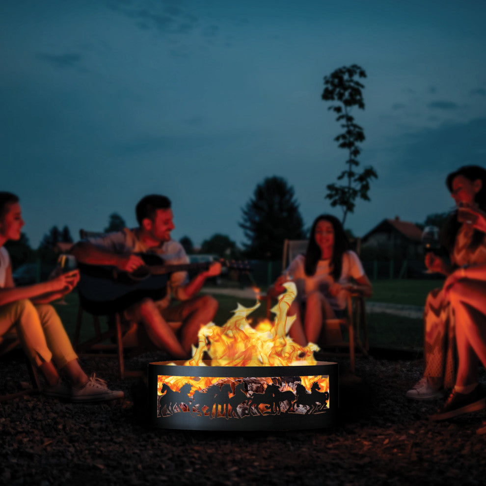 Mustangs Fire Ring, 30", 38