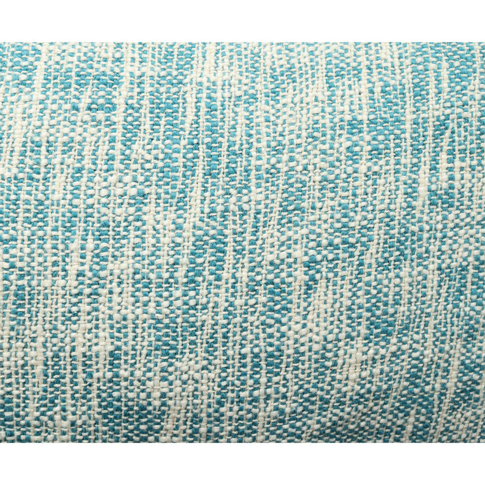 Denim Hand-Woven Idlewild Throw Pillow, 16" x 26"