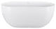 Giving Tree 59 inches Oval Freestanding Tub,Contemporary Soaking Tub,White